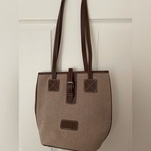 NWOT Dooney & Bourke Brown Tweed Shoulder Handbag